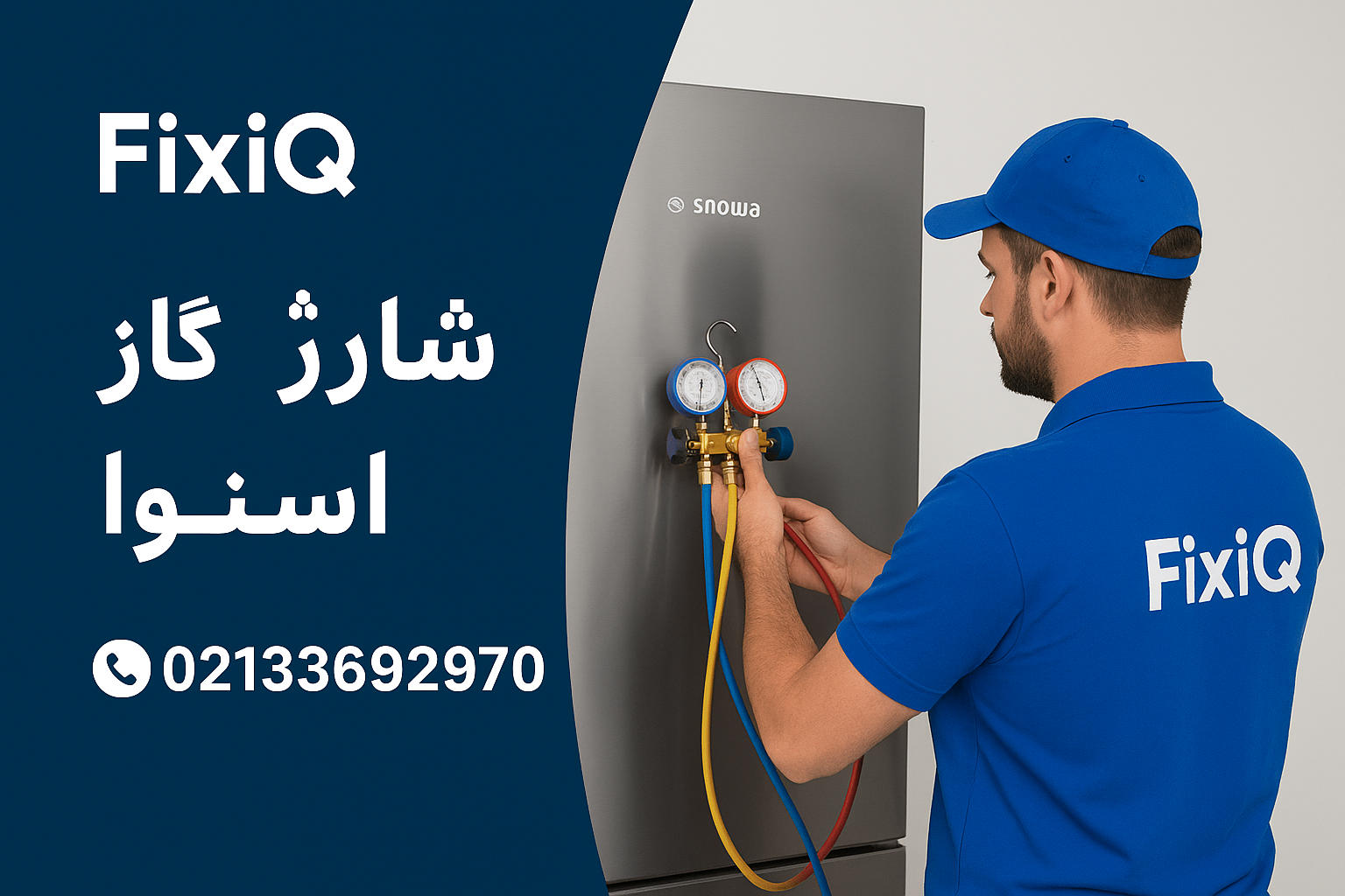 شارژ گاز یخچال اسنوا نمایندگی