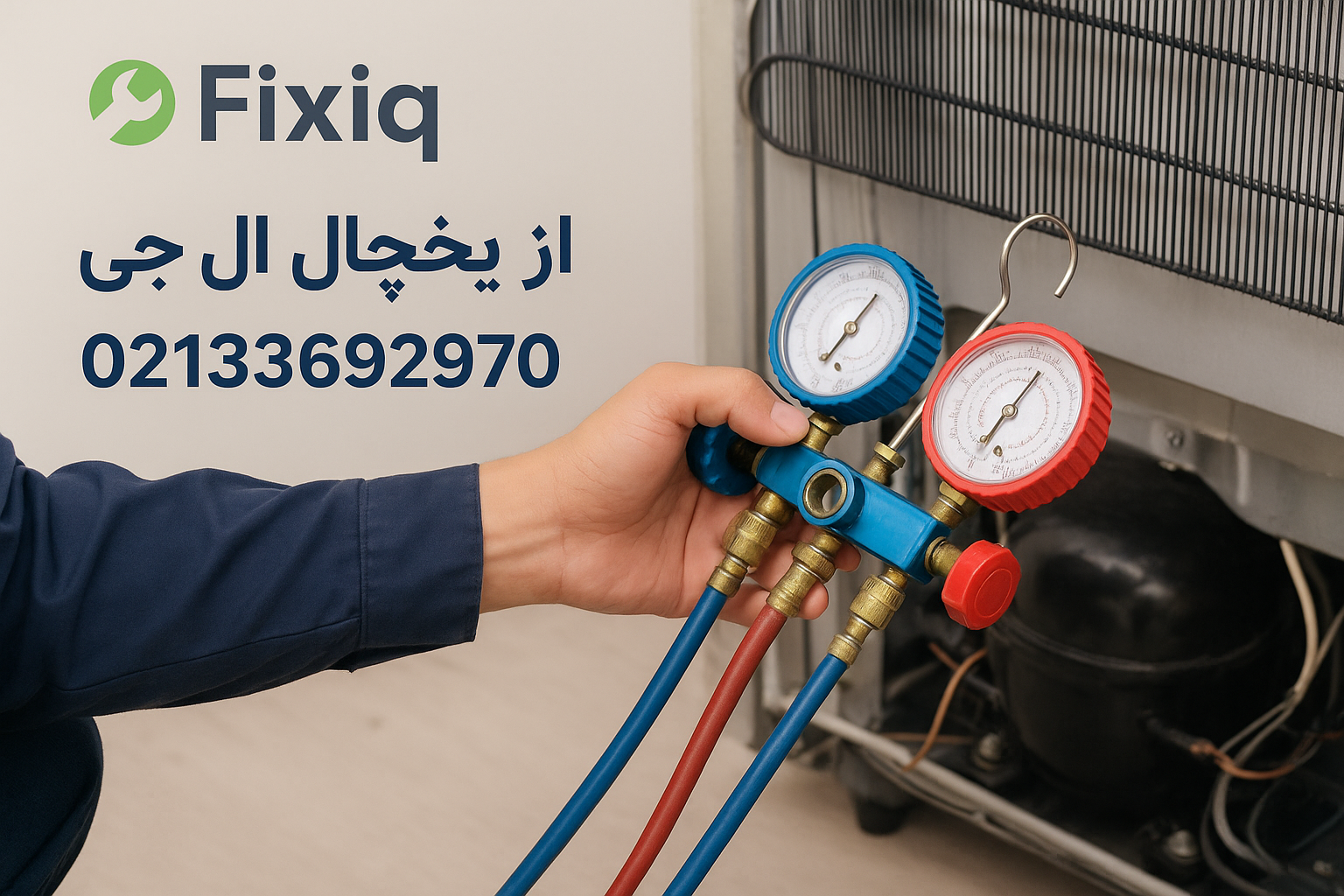 شارژ گاز یخچال ال جی | نماینگی مجاز 